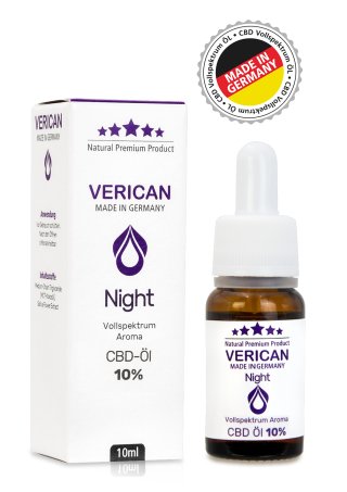 Verican Night CBD Vollspektrum Aroma Öl 10%